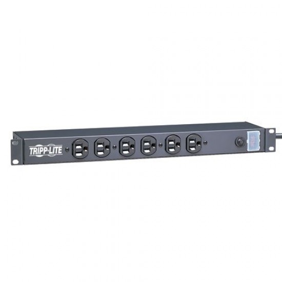 Tripp Lite Rackmount Network-Grade PDU Power Strip, 12 Right Angle Outlets Wide-Spaced, 15A, 15ft Cord w/ 5-15P Plug (RS1215-RA)