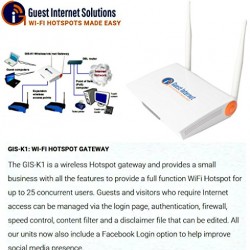 GIS-K1 Wireless Internet Hotspot gateway