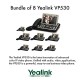 Yealink VP530 Bundle of 8 Business Video Phone 7" Touchscreen 4 VoIP Account