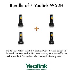 Yealink W52H - Bundle of 4 SIP Cordless Phone System for business solutions
