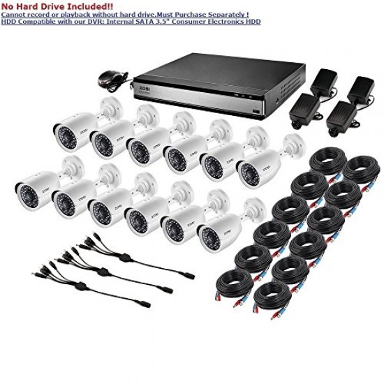 CCTV 16CH 8CH DVR Record Full HD 1080P Outdoor Home Security Cameras System Kit 