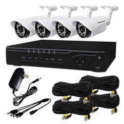 HQ-Cam HQ-TVI8041-NHD 8 Channel HD-TVI Megapixel Security DVR (Black/White)
