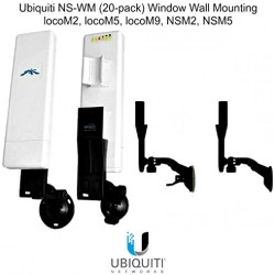 Ubiquiti NS-WM (20-pack) Window Wall Mounting locoM2, locoM5, locoM9, NSM2, NSM5