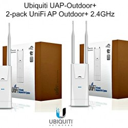Ubiquiti UAP-Outdoor+ 2-pack UniFi AP Outdoor+ 2.4GHz PoE 802.11n 300Mbps 600ft