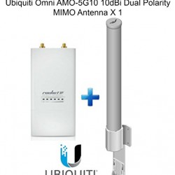 Ubiquiti RocketM5 Outdoor BaseStation X 1 + Omni AMO-5G10 10dBi Dual Antenna X 1