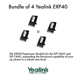Yealink EXP40 LCD Expansion Module for SIP-T46G and SIP-T48G, Bundle os 4