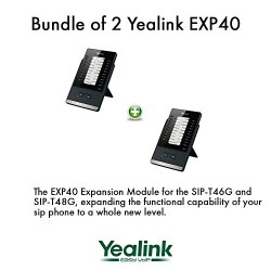 Yealink EXP40 LCD Expansion Module for SIP-T46G and SIP-T48G, Bundle os 2