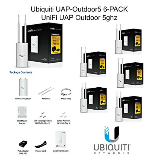 Ubiquiti UAP-Outdoor5 6-PACK UniFi UAP Outdoor 5ghz, UAP Outdoor5, UAP-Outdoor 5