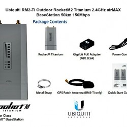 UBIQUITI NETWORKS RM2-TI US Ubiquiti RM2-Ti US Version Outdoor RocketM2 Titanium 2.4GHz airM Microcom: Ubiquiti Networks RM2-TI US$229