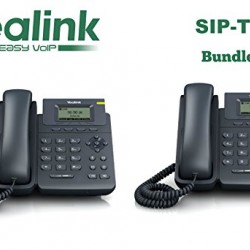 Yealink SIP-T19P VoIP phone PoE 10/100 1 SIP account LCD Without Power Supply, BUNDLE of 2