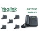 Yealink SIP-T19P VoIP phone PoE 10/100 1 SIP account LCD Without Power Supply, BUNDLE of 6