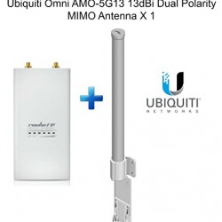 Ubiquiti RocketM5 Outdoor BaseStation X 1 + Omni AMO-5G13 13dBi Dual Antenna X 1