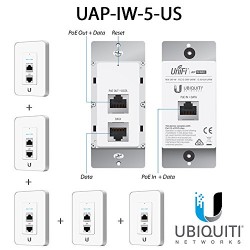 Ubiquiti Networks UAP-IW-5-US Bundle of 5 UniFi In-Wall Wi-Fi Access Point