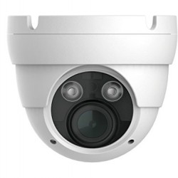 IP PoE Starlight Eyeball Dome HD Security Camera CCTV - H.264, 2.1MP, 1920x1080, Indoor Outdoor, Digital WDR, IP66 Weatherproof, IR Night Vision US-IP-IRD2M02VF-W