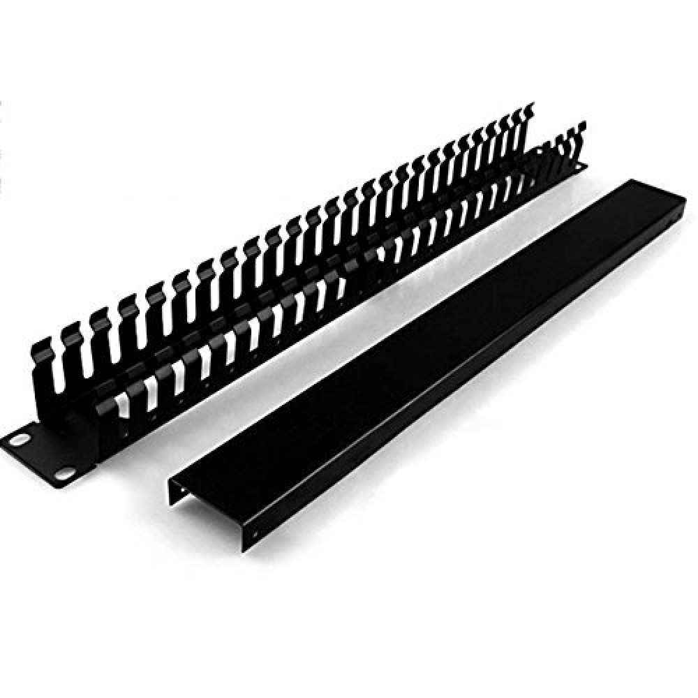 Lancher 19 Inch 1U Cable management Horizontal Cable Rack Mount manager