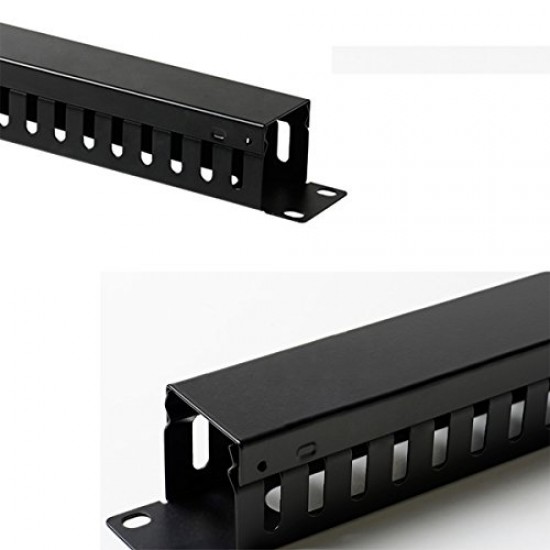 Lancher 19 Inch 1U Cable management Horizontal Cable Rack Mount manager ...