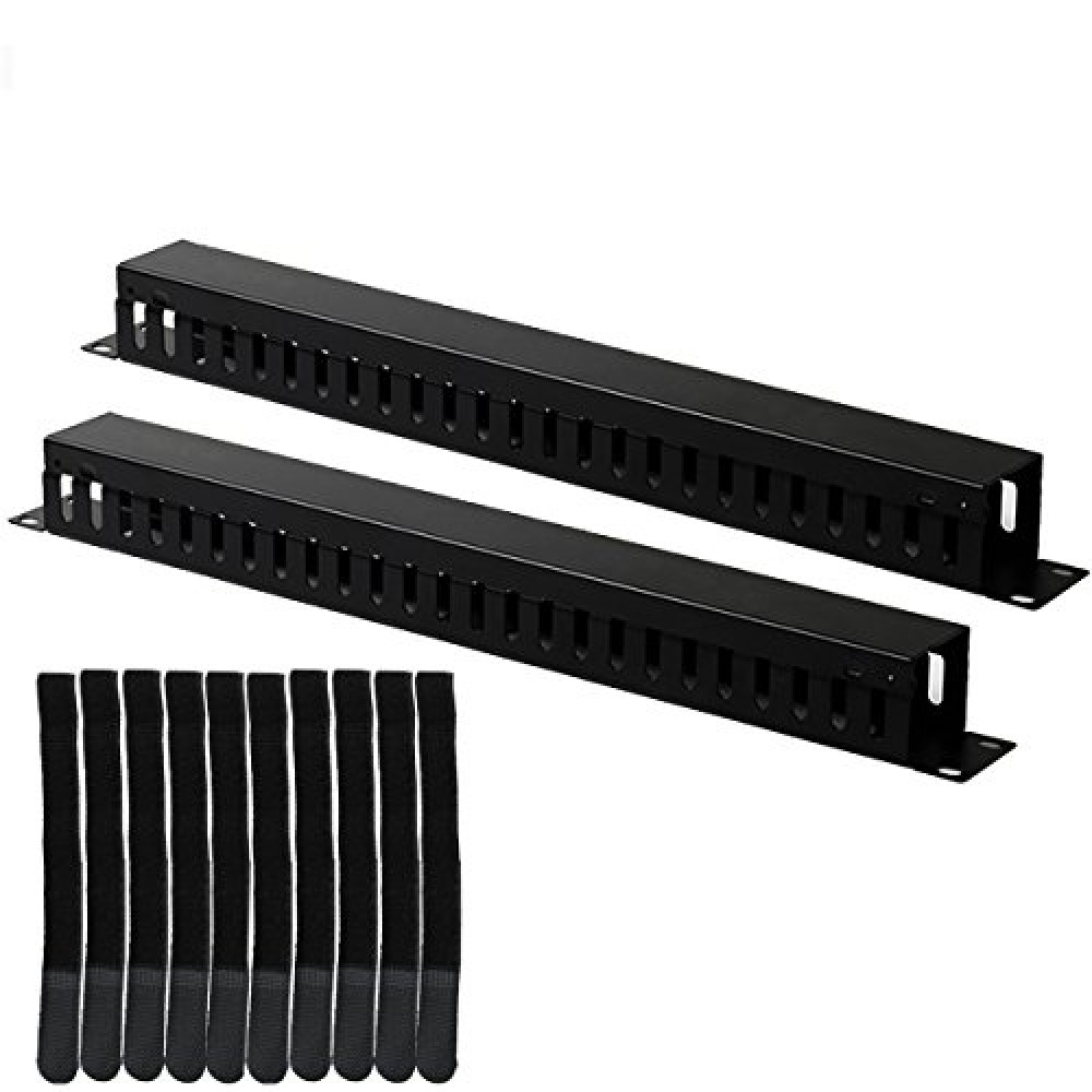 Lancher 19 Inch 1U Cable management Horizontal Cable Rack Mount manager ...